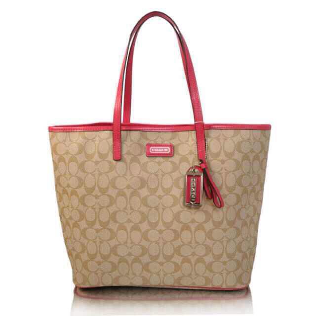 Luxury Handbags Coach Sophia Tote In Signature Canvas | Women